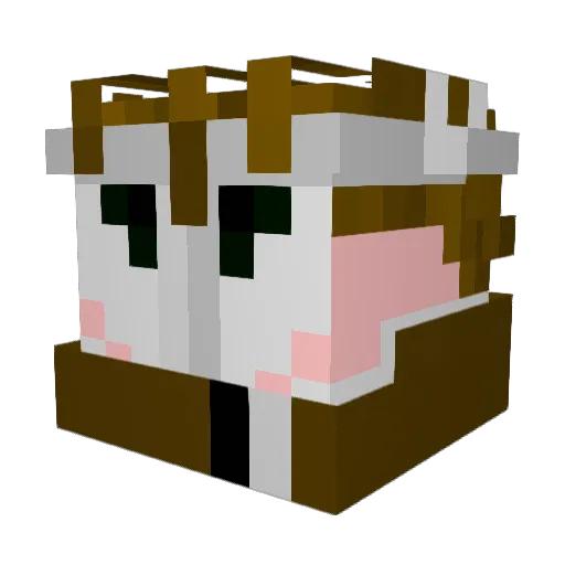 Tyto Minecraft avatar head, 3D render
