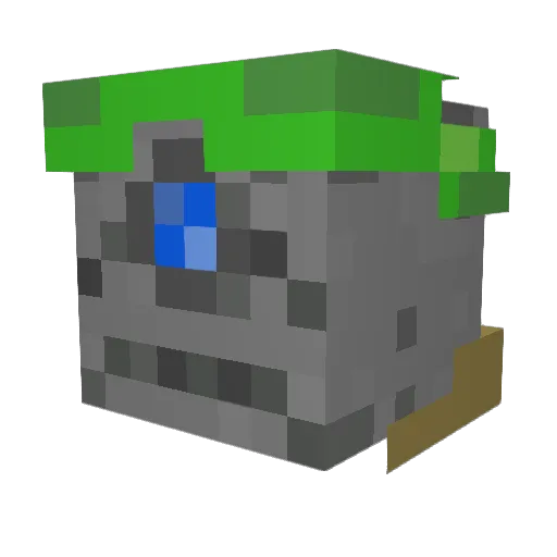 Tytontheterror Minecraft avatar head, 3D render