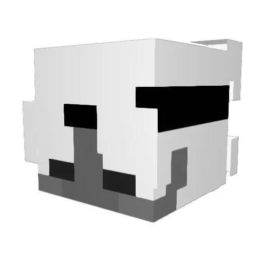 TytuHal Minecraft avatar head, 3D render