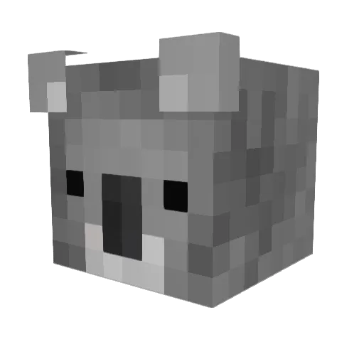 Tyty1007 Minecraft avatar head, 3D render