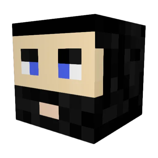 Tyurik Minecraft avatar head, 3D render