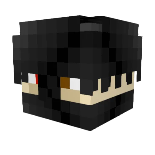 TyxDemon Minecraft avatar head, 3D render