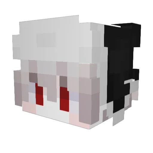 Tyycatt Minecraft avatar head, 3D render