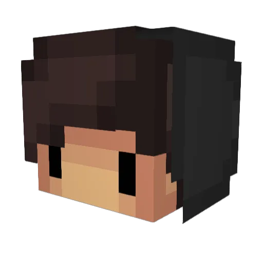 Tyyecan Minecraft avatar head, 3D render