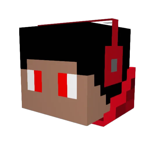 Tyysunn Minecraft avatar head, 3D render