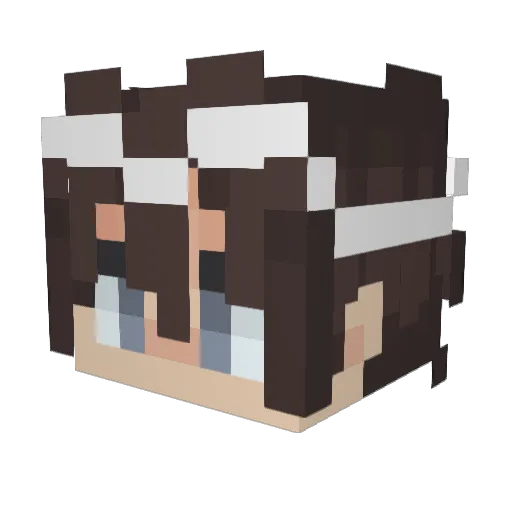 TyzerMp Minecraft avatar head, 3D render