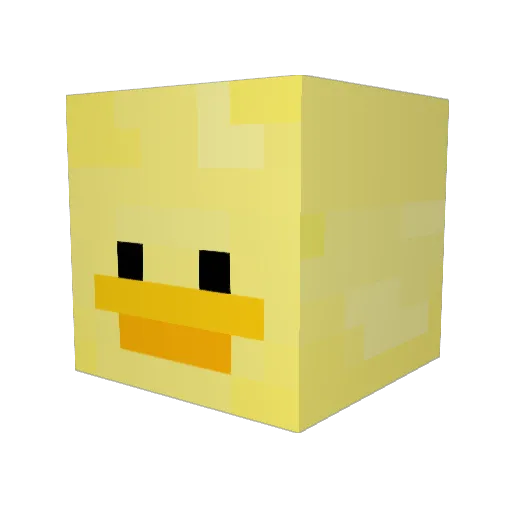 Tz_jim Minecraft avatar head, 3D render