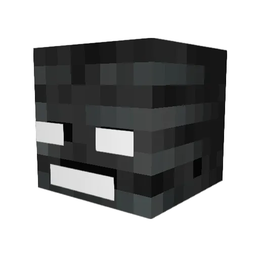 Tzakapaka Minecraft avatar head, 3D render