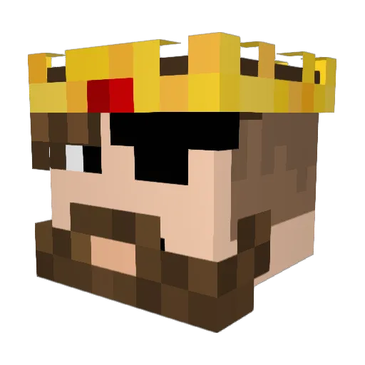 TzarNick Minecraft avatar head, 3D render