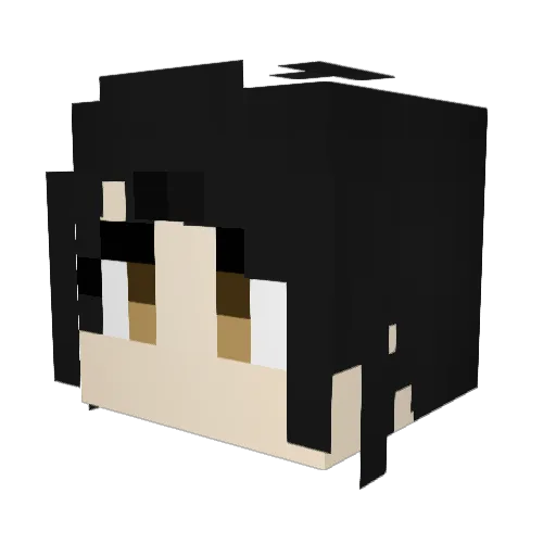 Tzarmilla Minecraft avatar head, 3D render