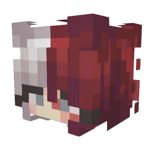 Tzatzikyy Minecraft avatar head, 3D render