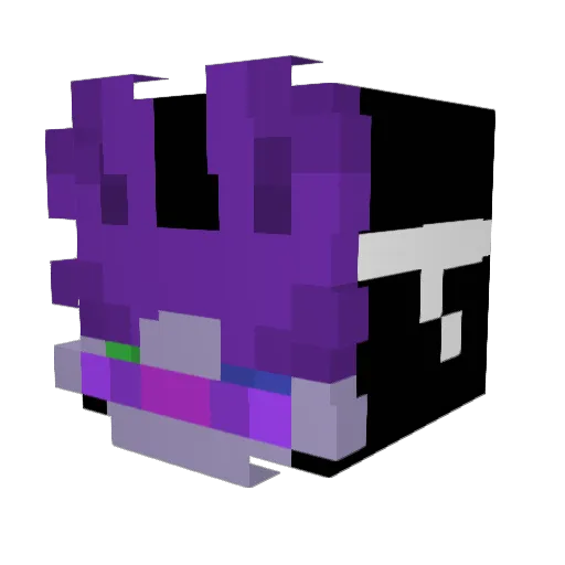 TziTqr Minecraft avatar head, 3D render