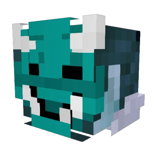 Tznake Minecraft avatar head, 3D render
