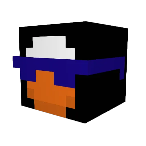 TzufAzulay Minecraft avatar head, 3D render