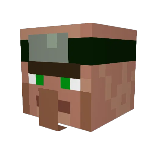 TzunSu Minecraft avatar head, 3D render
