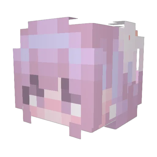 Tzuphoria Minecraft avatar head, 3D render