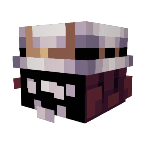 TzyberSM Minecraft avatar head, 3D render