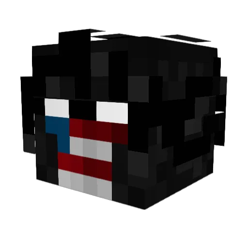 Tzyc Minecraft avatar head, 3D render