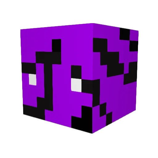 U0ghe Minecraft avatar head, 3D render