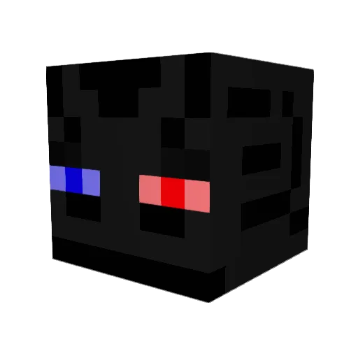 U1EW Minecraft avatar head, 3D render