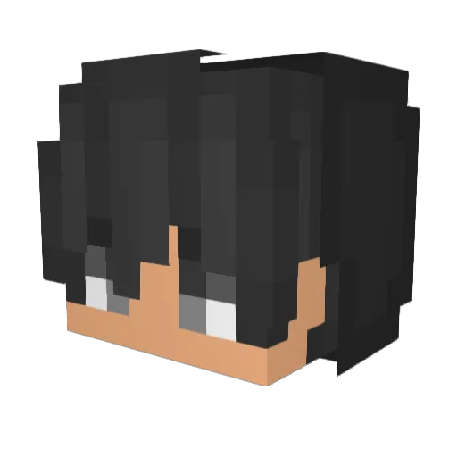 U2Drag Minecraft avatar head, 3D render