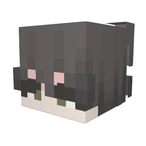U3sty Minecraft avatar head, 3D render