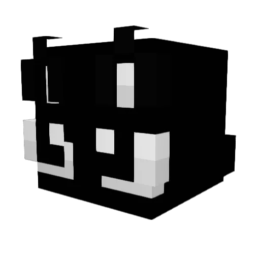 U4EUH Minecraft avatar head, 3D render
