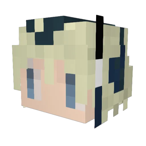 U511sira_mi Minecraft avatar head, 3D render