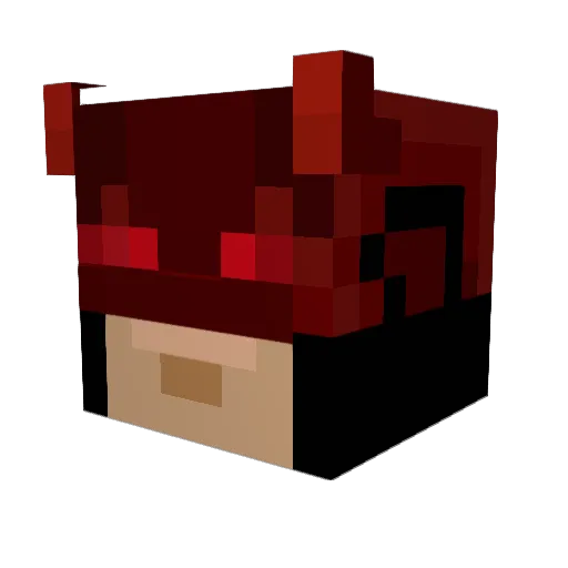 UAA10 Minecraft avatar head, 3D render