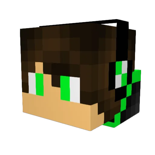 UAKaYn Minecraft avatar head, 3D render