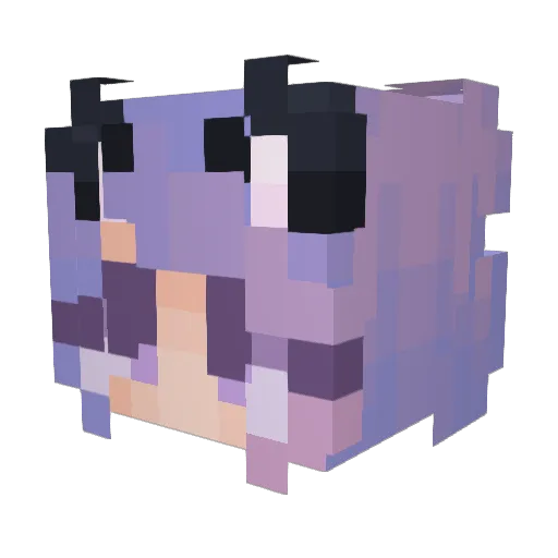 UAchampion Minecraft avatar head, 3D render