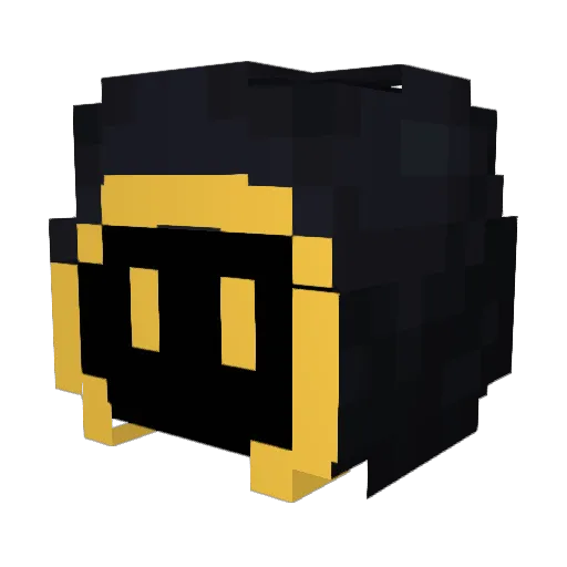 UB2E Minecraft avatar head, 3D render