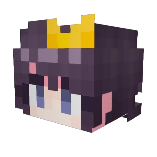 UB421 Minecraft avatar head, 3D render