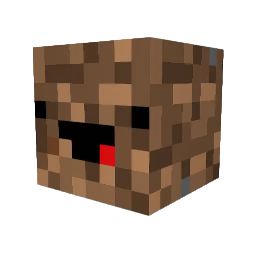 UBI_SOFT Minecraft avatar head, 3D render