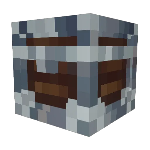 UBZBank Minecraft avatar head, 3D render