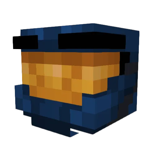 UB_Caboose Minecraft avatar head, 3D render