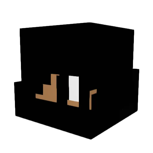 UBdead Minecraft avatar head, 3D render