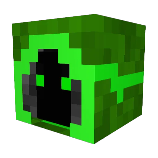 UCRON88 Minecraft avatar head, 3D render