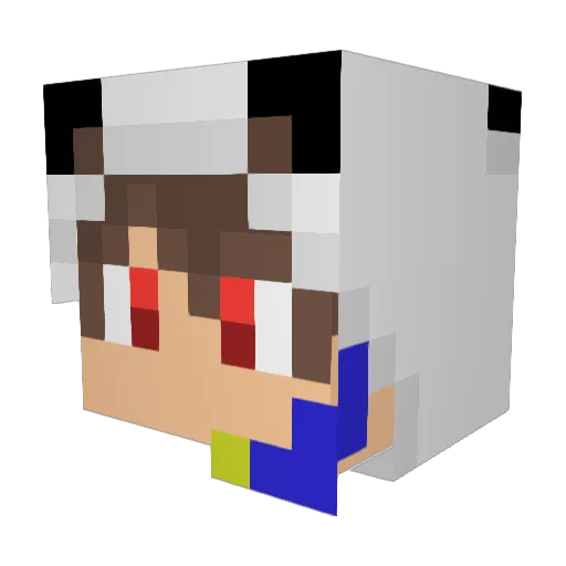UC_john Minecraft avatar head, 3D render
