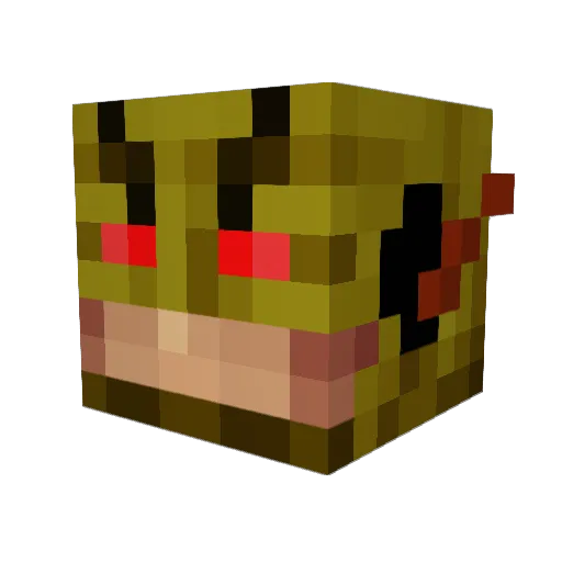 UCanCallMe Minecraft avatar head, 3D render