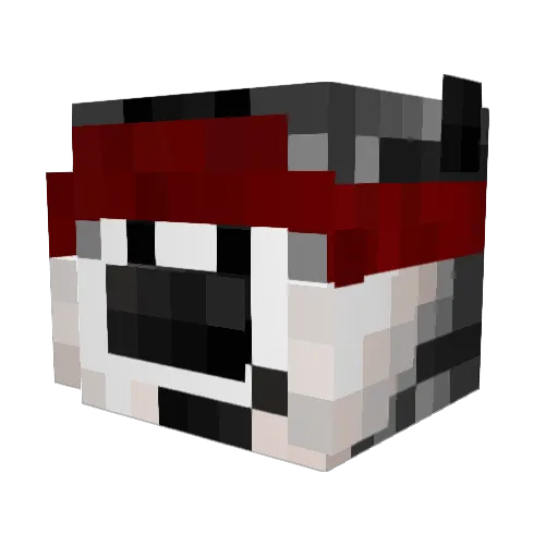 UCantHackThePace Minecraft avatar head, 3D render