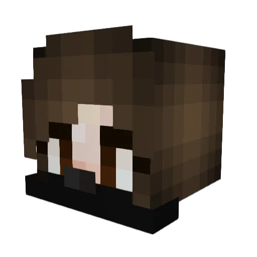 UCsab Minecraft avatar head, 3D render