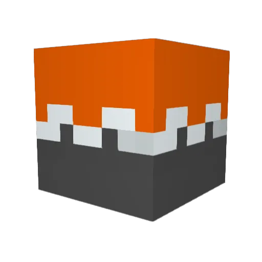 UD Minecraft avatar head, 3D render