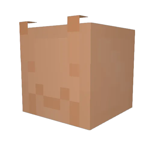 UDINBOMMI Minecraft avatar head, 3D render