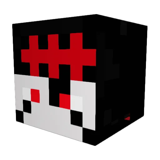 UD_Prodi Minecraft avatar head, 3D render