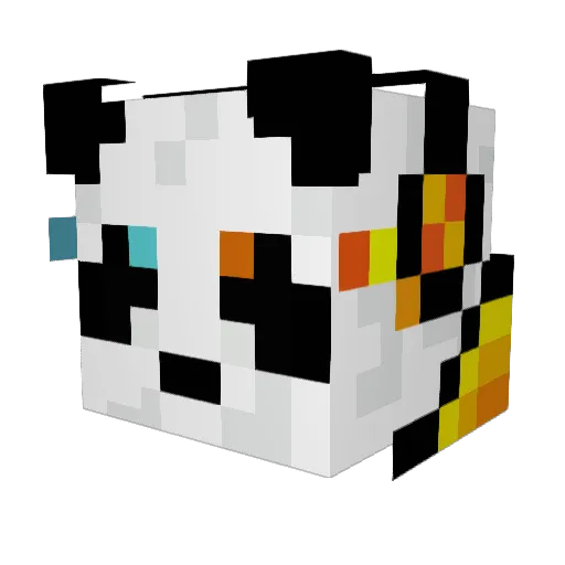 UDead2 Minecraft avatar head, 3D render