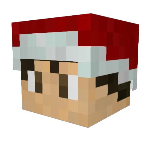 UEchan13 Minecraft avatar head, 3D render