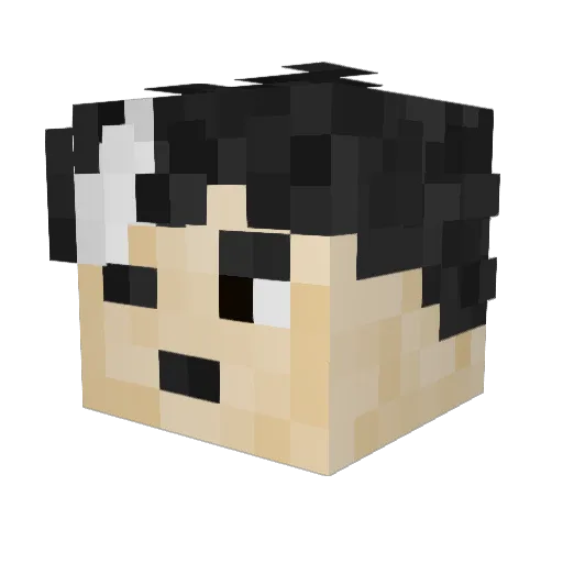 UFooool Minecraft avatar head, 3D render