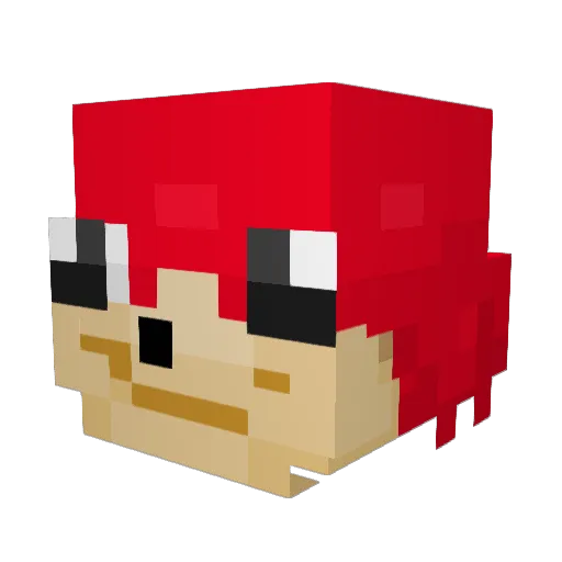 UGANDAMABRUTHA Minecraft avatar head, 3D render