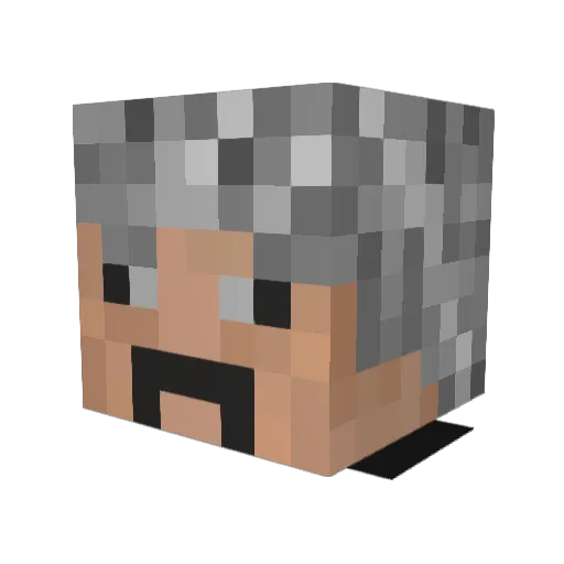 UGJYfrekrOdb Minecraft avatar head, 3D render